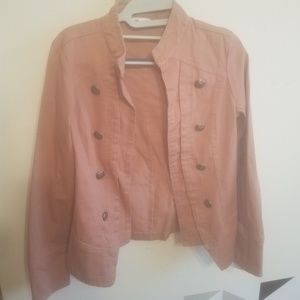 NWT mauve denim blazer jacket